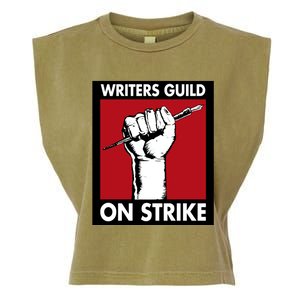 Writers Guild Of America On Strike Garment-Dyed Women's Muscle Tee