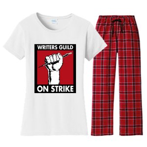 Writers Guild Of America On Strike Women's Flannel Pajama Set