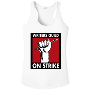 Writers Guild Of America On Strike Ladies PosiCharge Competitor Racerback Tank