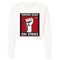 Writers Guild Of America On Strike Cropped Pullover Crew