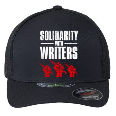 Writers Guild Of America On Strike Flexfit Unipanel Trucker Cap