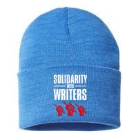 Writers Guild Of America On Strike Sustainable Knit Beanie