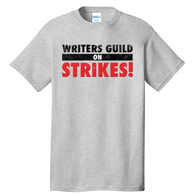 Writers Guild On Strike, Writers Guild Of America On Strike Tall T-Shirt