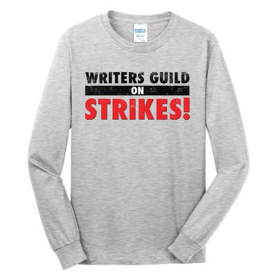 Writers Guild On Strike, Writers Guild Of America On Strike Tall Long Sleeve T-Shirt