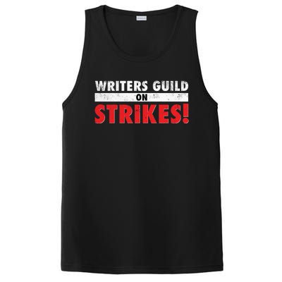 Writers Guild On Strike, Writers Guild Of America On Strike PosiCharge Competitor Tank