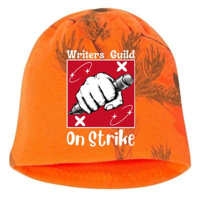 Writers Guild Of America On Strike Kati - Camo Knit Beanie