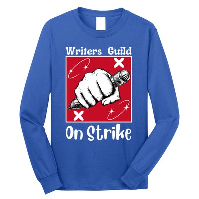 Writers Guild Of America On Strike Long Sleeve Shirt