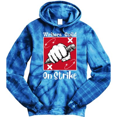 Writers Guild Of America On Strike Tie Dye Hoodie