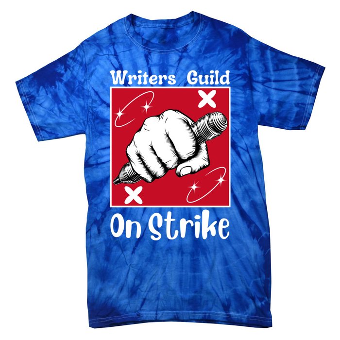 Writers Guild Of America On Strike Tie-Dye T-Shirt