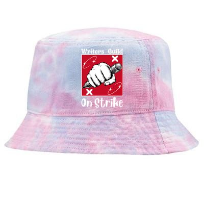 Writers Guild Of America On Strike Tie-Dyed Bucket Hat