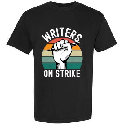 Writers Guild Of America On Strike Garment-Dyed Heavyweight T-Shirt