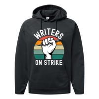 Writers Guild Of America On Strike Performance Fleece Hoodie