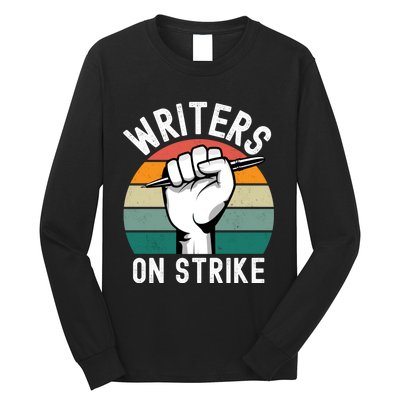 Writers Guild Of America On Strike Long Sleeve Shirt