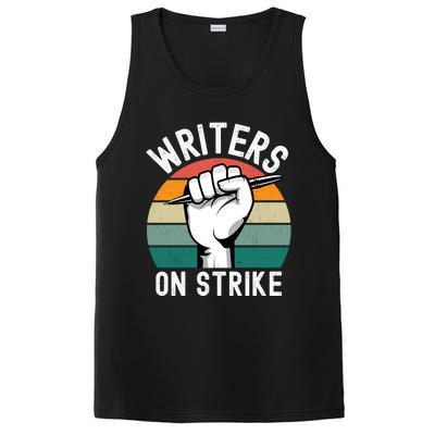 Writers Guild Of America On Strike PosiCharge Competitor Tank