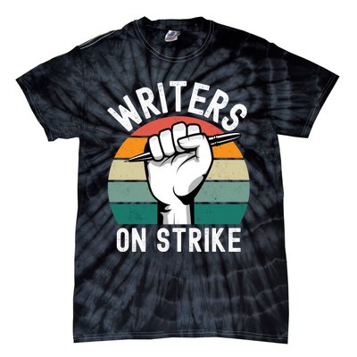 Writers Guild Of America On Strike Tie-Dye T-Shirt