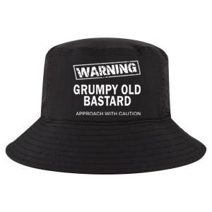 Warning Grumpy Old Bastard Cool Comfort Performance Bucket Hat