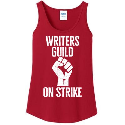 Writers Guild Of America On Strike Anti AI Chatbots WGA Ladies Essential Tank