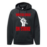 Writers Guild Of America On Strike Performance Fleece Hoodie