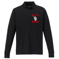 Writers Guild Of America On Strike Performance Long Sleeve Polo