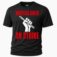 Writers Guild Of America On Strike Cooling Performance Crew T-Shirt