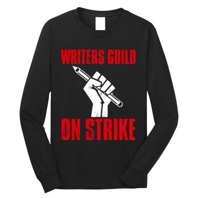 Writers Guild Of America On Strike Long Sleeve Shirt