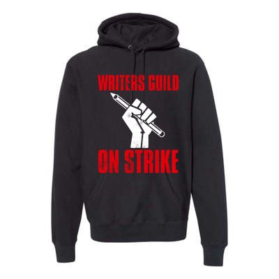 Writers Guild Of America On Strike Premium Hoodie