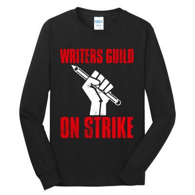 Writers Guild Of America On Strike Tall Long Sleeve T-Shirt