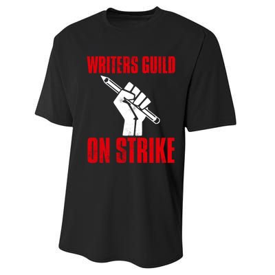 Writers Guild Of America On Strike Performance Sprint T-Shirt