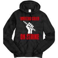 Writers Guild Of America On Strike Tie Dye Hoodie