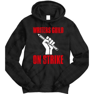 Writers Guild Of America On Strike Tie Dye Hoodie