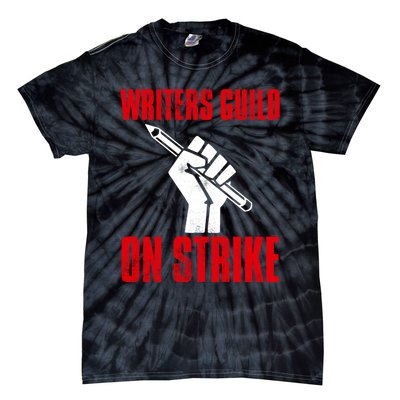 Writers Guild Of America On Strike Tie-Dye T-Shirt