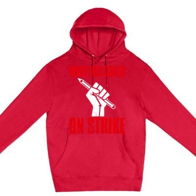 Writers Guild Of America On Strike Premium Pullover Hoodie