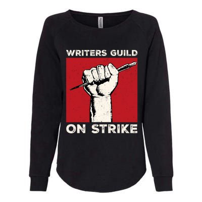 Writers Guild Of America On Strike Anti AI Chatbots WGA Womens California Wash Sweatshirt