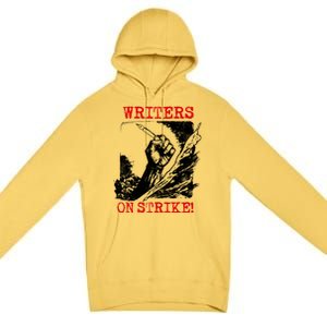 Writers Guild Of America On Strike Premium Pullover Hoodie