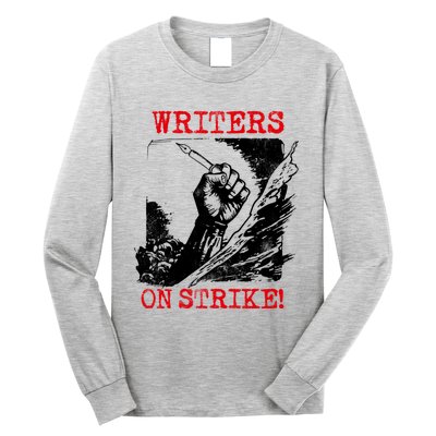 Writers Guild Of America On Strike Long Sleeve Shirt