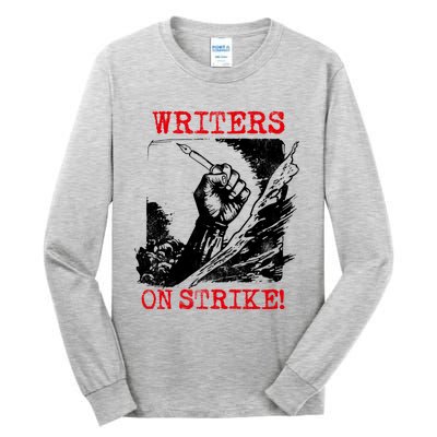 Writers Guild Of America On Strike Tall Long Sleeve T-Shirt