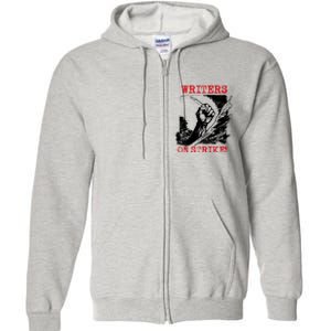 Writers Guild Of America On Strike Full Zip Hoodie