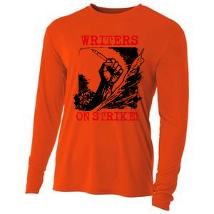 Writers Guild Of America On Strike Cooling Performance Long Sleeve Crew