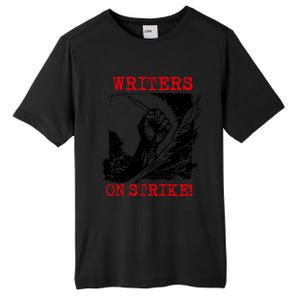 Writers Guild Of America On Strike Tall Fusion ChromaSoft Performance T-Shirt