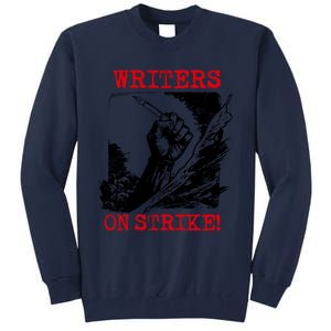 Writers Guild Of America On Strike Tall Sweatshirt