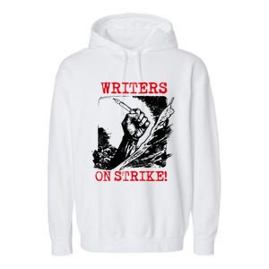 Writers Guild Of America On Strike Garment-Dyed Fleece Hoodie