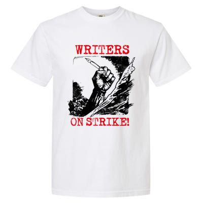 Writers Guild Of America On Strike Garment-Dyed Heavyweight T-Shirt