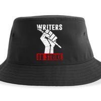 Writers Guild Of America On Strike Anti AI Chatbots WGA Sustainable Bucket Hat