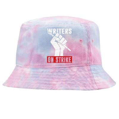 Writers Guild Of America On Strike Anti AI Chatbots WGA Tie-Dyed Bucket Hat