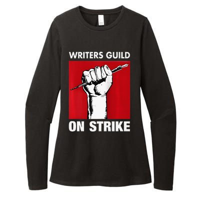 Writers Guild Of America On Strike Anti AI Chatbots WGA Womens CVC Long Sleeve Shirt