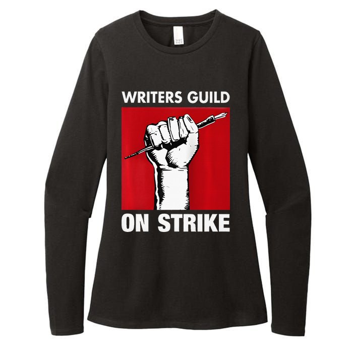 Writers Guild Of America On Strike Anti AI Chatbots WGA Womens CVC Long Sleeve Shirt