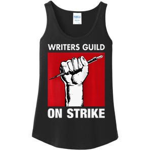 Writers Guild Of America On Strike Anti AI Chatbots WGA Ladies Essential Tank