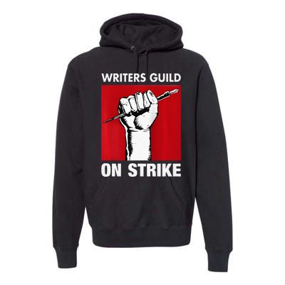 Writers Guild Of America On Strike Anti AI Chatbots WGA Premium Hoodie