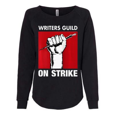 Writers Guild Of America On Strike Anti AI Chatbots WGA Womens California Wash Sweatshirt