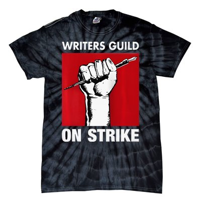 Writers Guild Of America On Strike Anti AI Chatbots WGA Tie-Dye T-Shirt